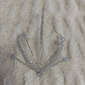 Elegant Silver Crystal Tiara